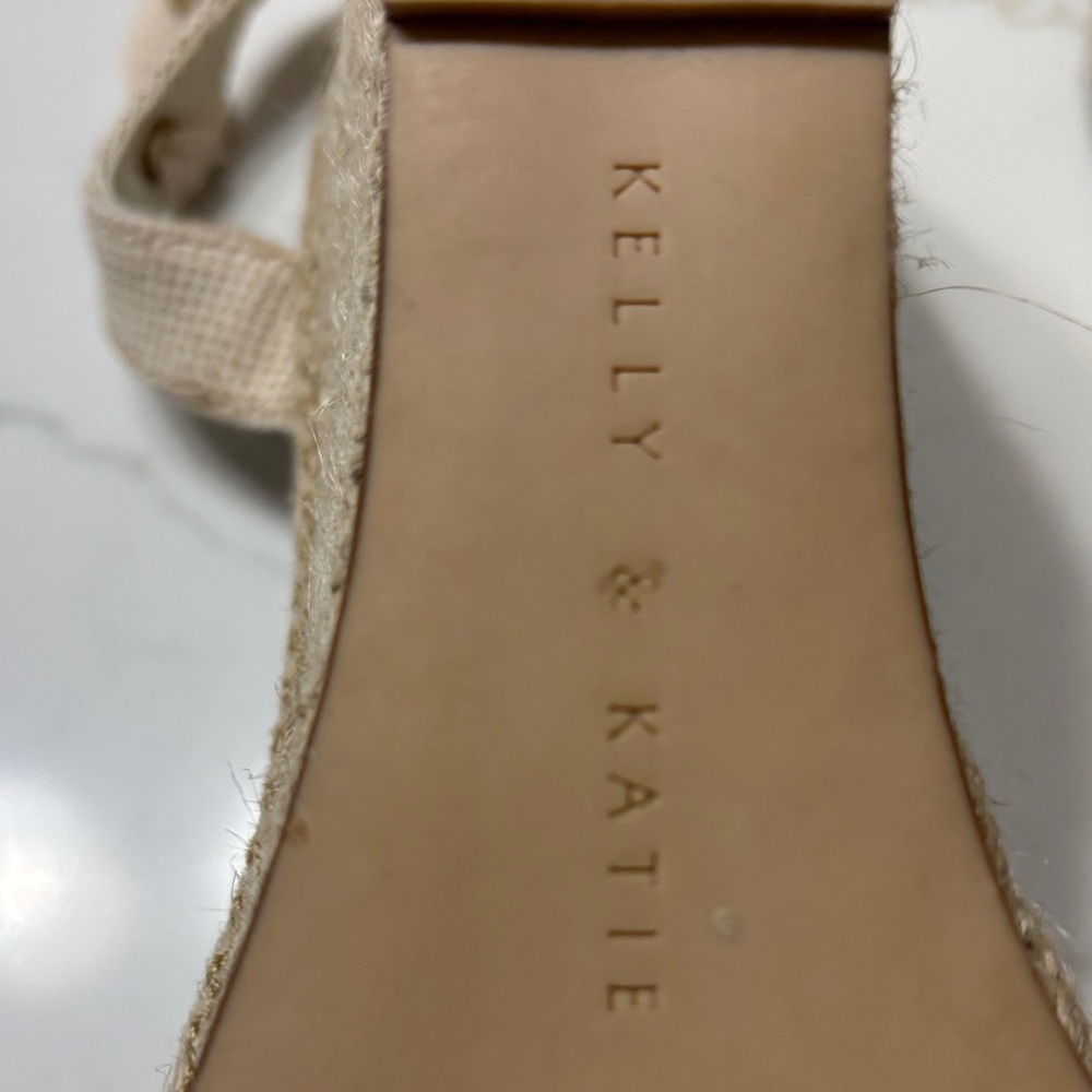 Kelly & Katie Beige Lace-Up Espadrilles - Picture 13 of 17